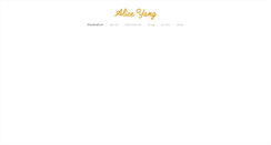 Desktop Screenshot of alice-yang.com