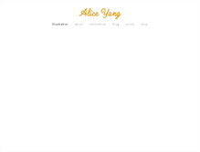 Tablet Screenshot of alice-yang.com